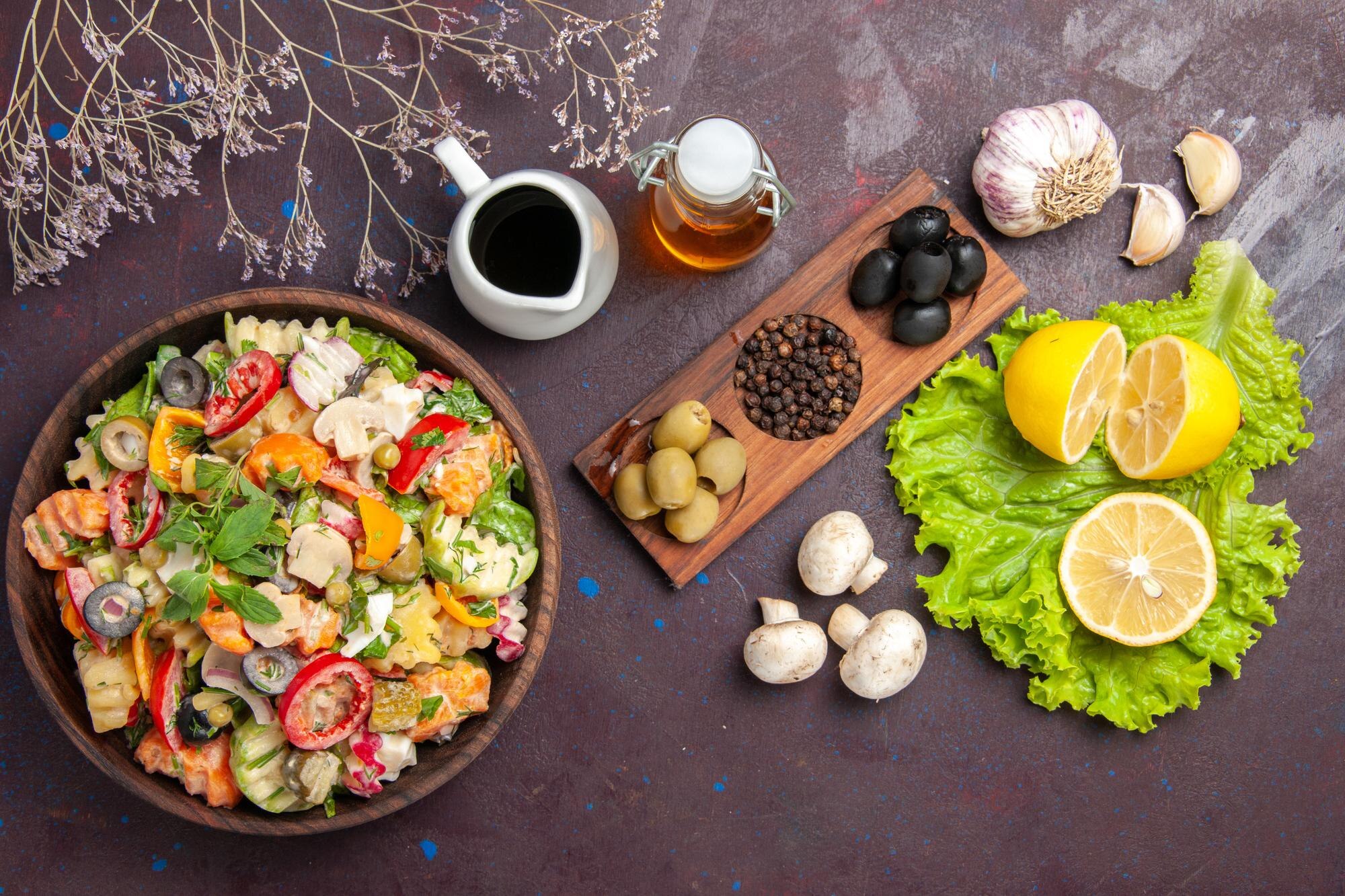 Comida natural variada